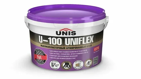 UNIFLEX U-100 клей эластичный банка 5 кг Юнис