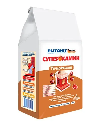 СуперКамин ТермоРемонт Плитонит 4кг (1/4 шт)