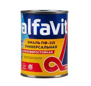 Эмаль пф-115  ALFAVIT цвет в ассортименте 0,9л