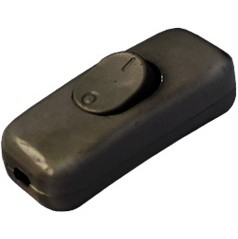 Выключатель на шнур 6А 250В черный, BYLECTRICA, арт.ВШ116-003ч