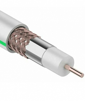 Кабель ТВ SAT 703 B, Cu/Cu, 75 Ом, белый PROCONNECT (100)