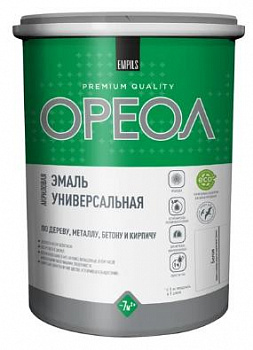 Эмаль для радиаторов акриловая для внутренних работ Ореол матовая белая 1,1 кг,