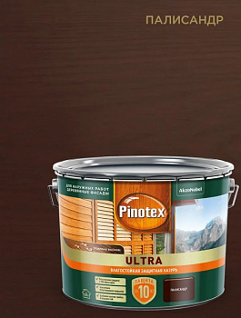 PINOTEX ULTRA NW антисептик тиксотропный, УФ защита, палисандр (9л)