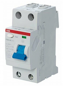 Выключатель дифф.тока УЗО 2 мод. F202 АС-16/0,01 ABB (6)