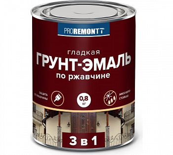 8300089 Грунт-эмаль 3 в 1 PROREMONTT зеленая 0,8 кг
