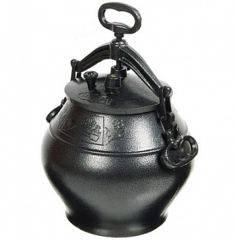 Казан афганский алюминий, 5 л, с крышкой, черный, Rashko Baba, ach5