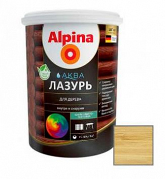 ALPINA Аква Лазурь для дерева, сосна (0,9л)
