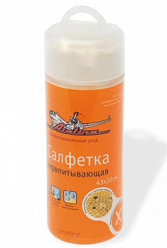 Салфетка автомобильная 43 х 32 см, в тубусе, супервпитывающая, Airline, AB-C-02	