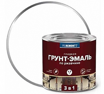 8300081 Грунт-эмаль 3 в 1 PROREMONTT белая 1,7 кг