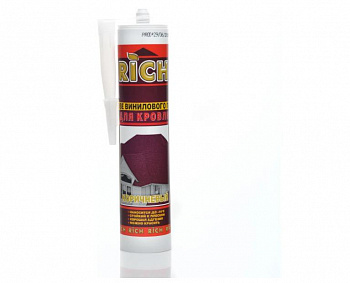 Герметик RICH Каучуковый кровельный коричневый 310ml