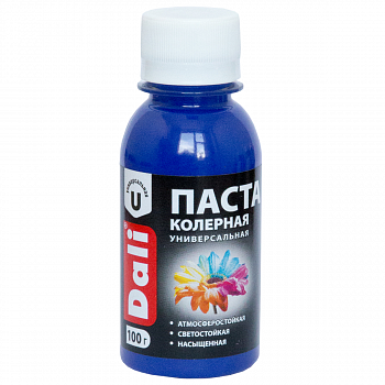 ПАСТА КОЛЕРН. УНИВЕРС. "DALI" СИНЯЯ 0,1 КГ (8/48) "РОГНЕДА"