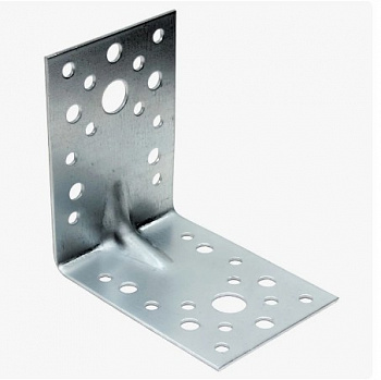 Уголок крепежный усиленный, KUU, 2,0мм, 50x50x35мм, (шт.)