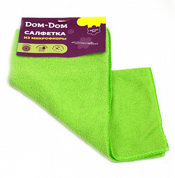 САЛФЕТКА 40*40 СМ АБСОРБИРУЮЩАЯ (МИКРОФИБРА) (1/500) "DOM-DOM" 231-0045
