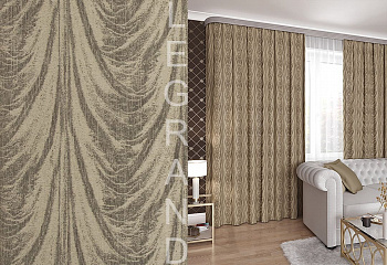 портьера Каскад 185*260 пепел розы ГП