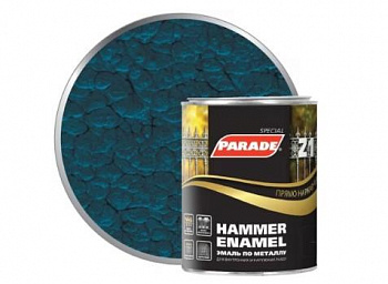 Эмаль по металлу Parade Z1 молотковая  543-315 Синий 0,75л Л-С