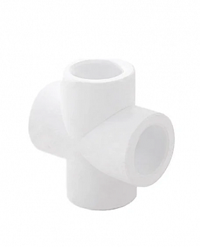ПП Крестовина 40 PN 25, белый РТП(160/20)