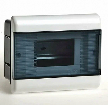 Корпус пластиковый белый IP40 ЩРС - П - 06 модулей с дверцей ABB Basic