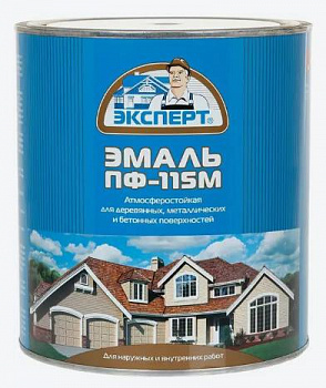 ЭКСПЕРТ Эмаль ПФ-115М  глянц белая (2,7кг; 6шт)