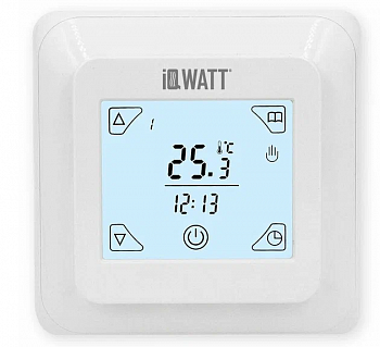 Терморегулятор (Термостат) IQ THERMOSTAT TS (слоновая кость) (с сенсорным дисплеем)