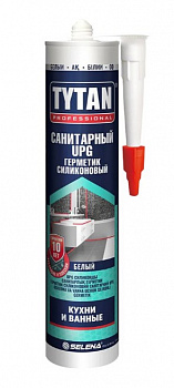 ГЕРМЕТИК СИЛИКОН. САНИТАРНЫЙ UPG БЕЛЫЙ 280 МЛ (12) "TYTAN PROFESSIONAL" КИТАЙ