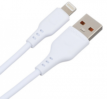 Кабель GoPower GP01L USB(A)шт. - 8pin шт. (lighting, iphone) 1 м 2,4A ПВХ черный (1/800)