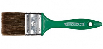 Кисть плоская Handmaler Green смешанная щетина пластиковая ручка 50 мм.,