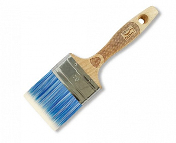 Кисть плоская Handmaler Blue искусственная щетина пластиковая ручка 70 мм.,