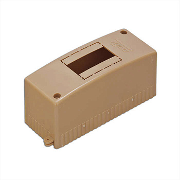 Корпус пластиковый коричневый IP40 ЩРН - П - 02 модуля с дверцей