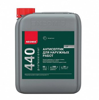 NEOMID 440 ECO антисептик для наружных работ новая (5л)