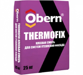 Клеевая смесь для минераловатного утеплителя и пенополистерола ThermoFix Obern 25 кг. 