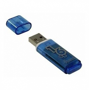 Флэш-диск (флэшка) USB 16Gb SmartBuy Glossy (SB16GBGS-B)
