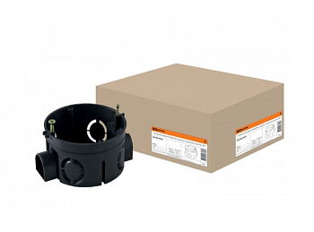 uplast (1-2.sale) коробка уст. 68х40мм СУ для твердых стен стыков. винт. блоч. в ряд черн 010-044