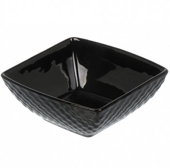 Салатник фарфор, квадр, 10х9х3.5, Charm Black, Atmosphere, AT-K3454