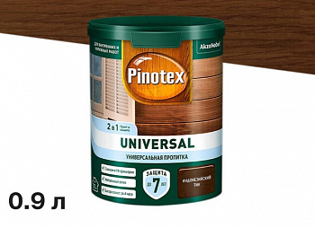 PINOTEX (OMNITEX) UNIVERSAL пропитка 2 в 1, индонезийский тик (0,9л)