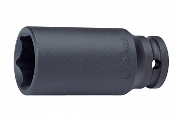 Головка ударная удлиненная шестигранная, 14 мм, 1/2", CrMo// Stels