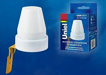 USN-011-1200W-02/100LUX-WH Сенсор освещенности (фотосенсор). Белый. ТМ Uniel