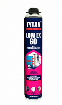ПЕНА МОНТАЖНАЯ "TYTAN PROFESSIONAL LOW EX 60" ПРОФИ 750 МЛ ВСЕСЕЗОННАЯ (12)