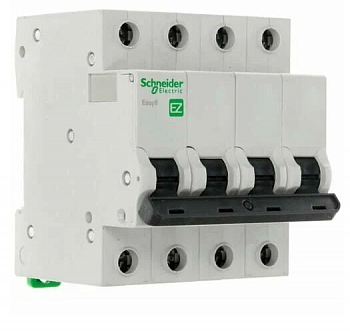 Автоматический выключатель Schneider Electric 4Р 20A (C) 4.5kA EASY9 