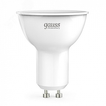 Лампа Gauss LED Elementary MR16 GU10 9W 640lm 3000К 1/10/100