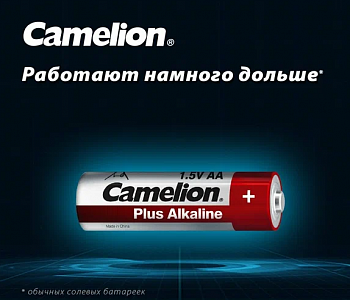 Camelion Plus Alkaline ААА щелочная батарейка, 1.5В 4шт  LR03-BP4