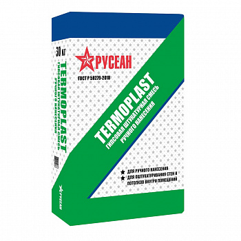 Штукатурка "РУСЕАН TERMOPLAST" (30кг.) белая