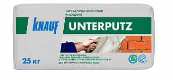 Штукатурка цементная фасадная КНАУФ-Унтерпутц 25кг, (48шт/под)