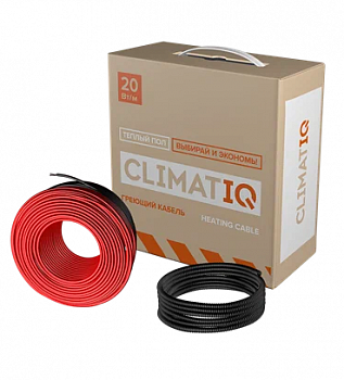 Греющий кабель CLIMATIQ CABLE (20 Вт/м2) 50m (Теплый пол)