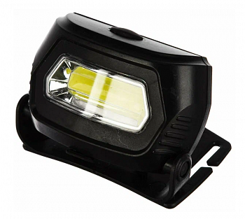 Ultraflash LED5359 (фонарь налобн.акум 5В черный СОВ 3 Ватт, 3 реж.,пласт, бокс)