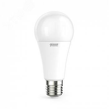 Лампа Gauss Elementary A60 20W 1600lm 4100K E27 LED 1/10/50