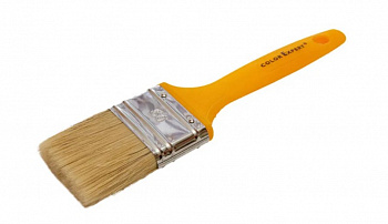 COLOR EXPERT 81345099/81345002 кисть д/лаков и эмалей,смеш щет, желтая пласт. ручка (50мм х 14мм)