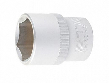 Головка торцевая, 18 мм, 6-гранная, CrV, под квадрат 1/2"// Stels