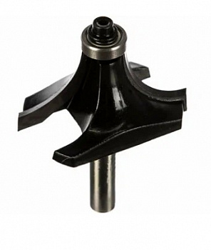 Фреза кромочная калевочная с нижним подшипником d8*D50*H25*R18 "РОСОМАХА" серия 1017