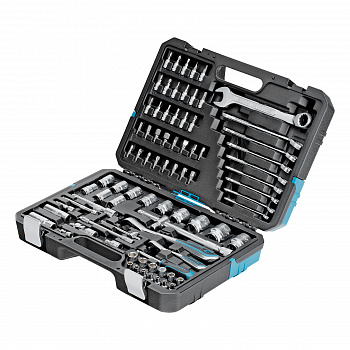 Набор инструментов, 1/4", 1/2", CrV, 120 зубьев, 82 предмета// Gross
