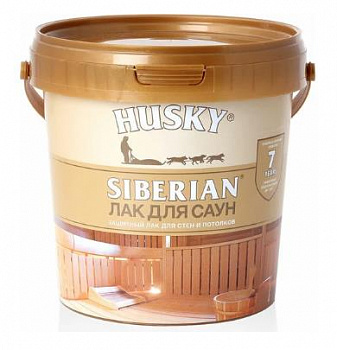 HUSKY SIBERIAN Лак для саун (0,9л; 6шт)